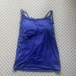 Purple and turquoise workout tank